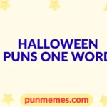 halloween puns one word
